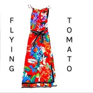 NWT~Flying Tomato Sleeveless 🌹Floral Print Dress